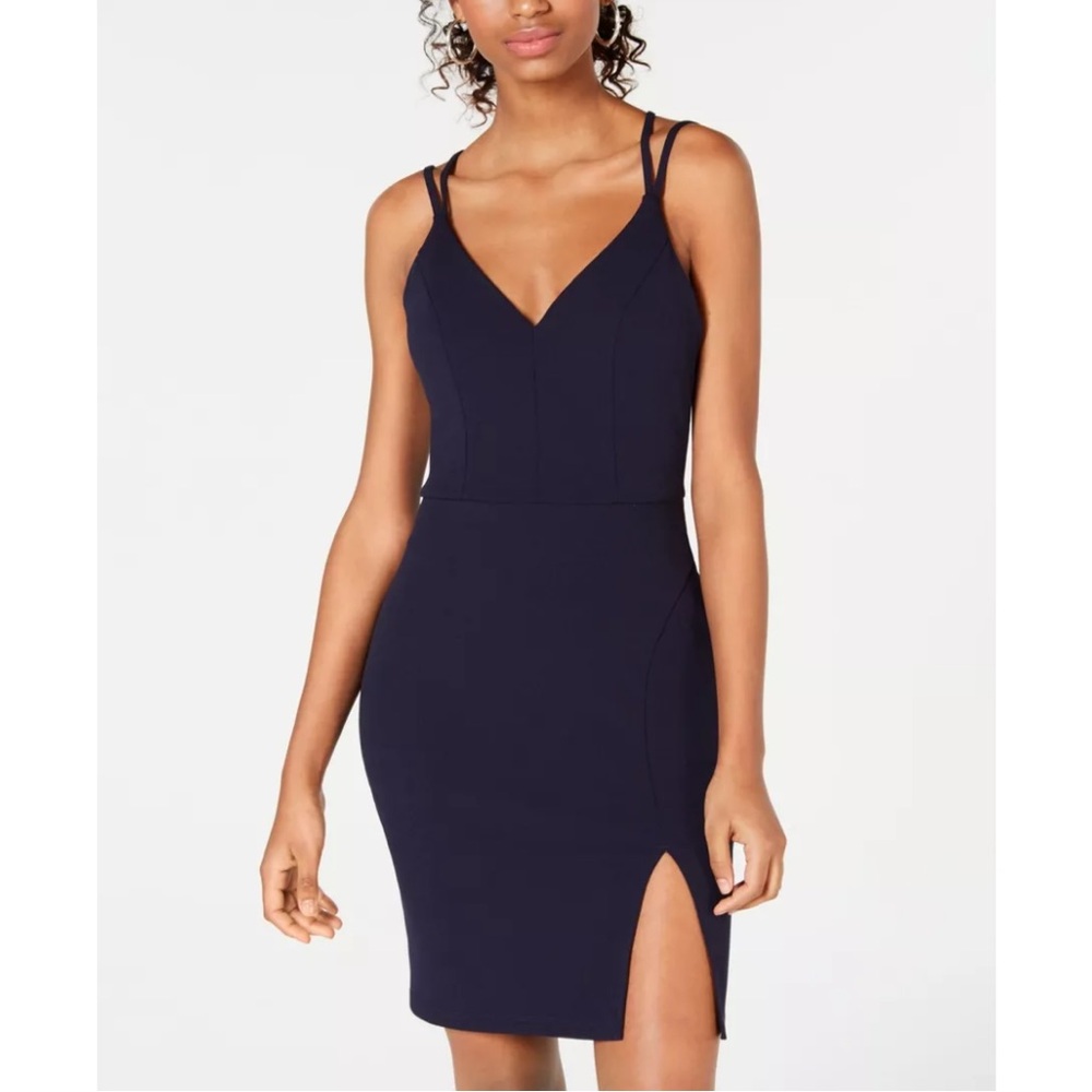 Sequin Hearts Junior's Lace Back Dress
